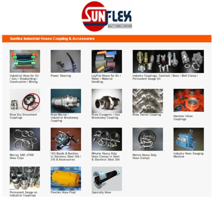 Sunflex Industrial Hoses Coupling & Accessories