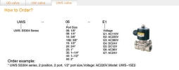 UWS Pneumatic valves & Cylinder Pneumatic Equiment