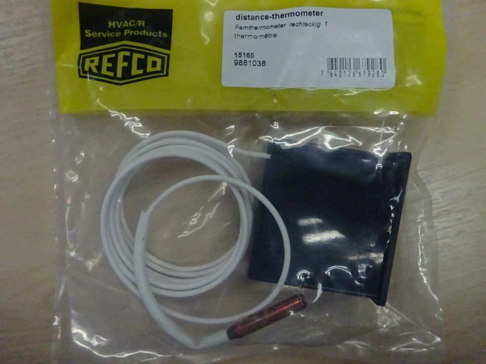 REFCO 15165 RECTANGULAR DISTANCE-THERMOMETER (1.5M CAP. TUBE)