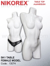 13074-SK1 TABLE FEMALE MODEL COUNTER DISPLAY MANNEQUIN MANNEQUINS