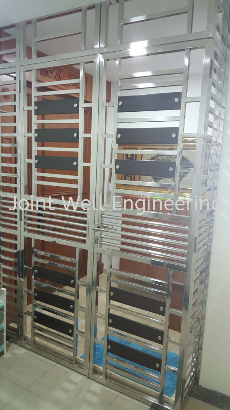 Single Open Gate Open Door Stainless Steel Parlour Doors