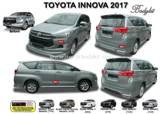 TOYOTA INNOVA 2017 AM STYLE BODYKIT 