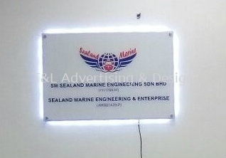 3ft x 2ft 5mm acrylic signage with LED back lighting