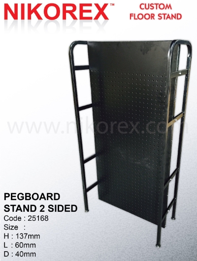 25168-137HX60LX40D PEGBOARD STAND-2SIDED