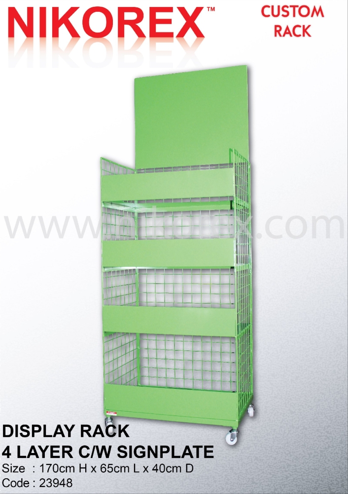 23948 - DISPLAY RACK 4 LAYER C/W SIGNPLATE Racking CUSTOM MADE Malaysia ...