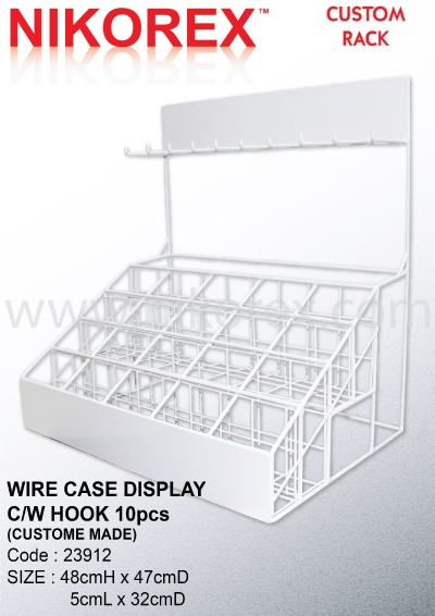 23912-WIRE CASE DISPLAY 48HX47.5LX32CMD C/W HOOK 10PCS