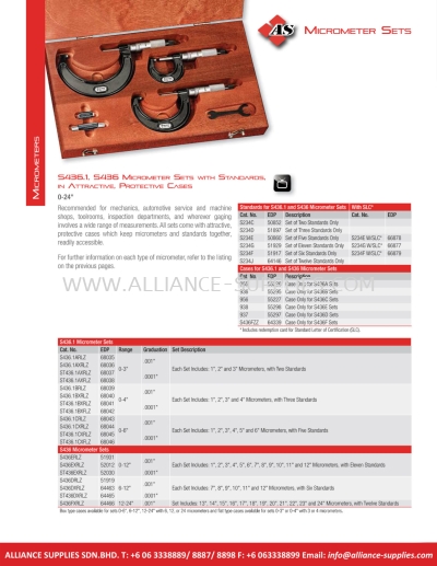 STARRETT Micrometer Sets