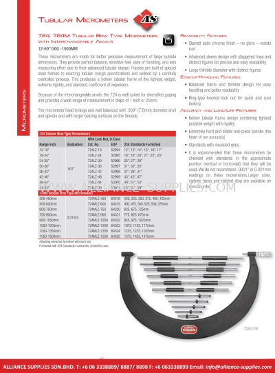 STARRETT Tubular Micrometers