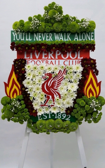 Liverpool logo flower arrangement