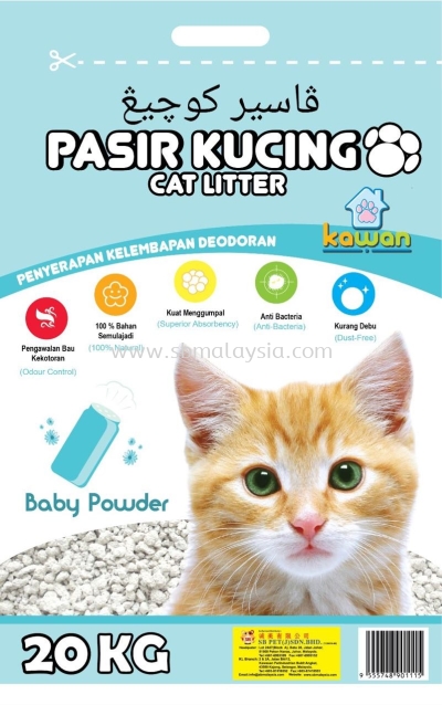 Kawan Pasir Kucing 20kg Baby Powder