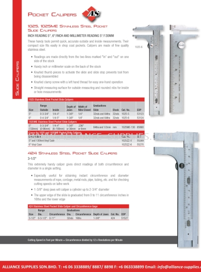 STARRETT Pocket Calipers