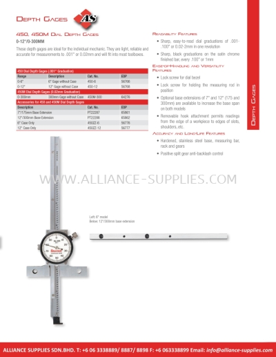 STARRETT Dial Depth Gages