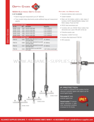 STARRETT Electronic Depth Gages