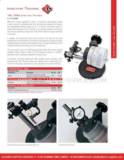 STARRETT Indicator Testers