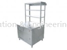 A18 MEE STALL C/W 2 TIER SHELF STAINLESS STEEL FABRICATION EQUIPMENT