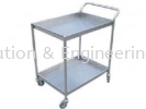 B24 2 TIER TROLLEY STAINLESS STEEL FABRICATION EQUIPMENT