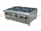 B60 6 OPEN BURNER STOVE  STAINLESS STEEL FABRICATION EQUIPMENT