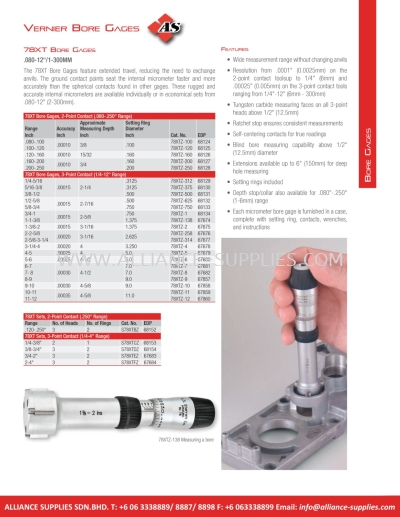 STARRETT Vernier Bore Gages