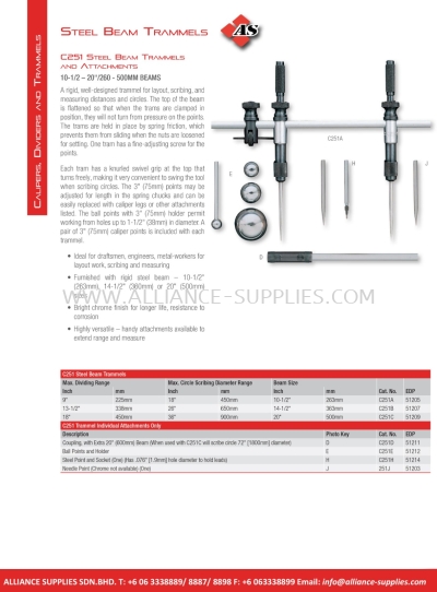 STARRETT Trammel Heads