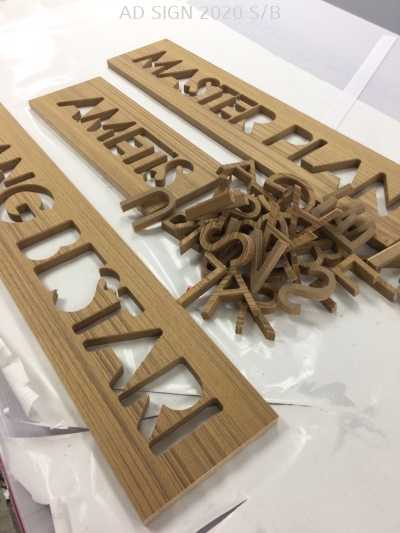 Router wood signage