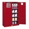 EX Combustibles Safety Cabinet for paint and ink, Cap. 60 gal., 5 shelves, 2 m/c doors  Safety Cabinet Safety Containment System