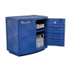 Polyethylene corrosives/acid cabinet, Cap. thirty-six 2-1/2 ltr bottles, 2 door  Safety Cabinet Safety Containment System