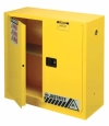 EX Flammable Safety Cabinet, Dims. 44"H, Cap. 30 gal., 1 shelf, 2 m/c doors  Safety Cabinet Safety Containment System