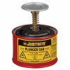 Plunger Dispensing Can, 1 pint (0.5L), Steel Safety Cans & Containers Safety Containment System