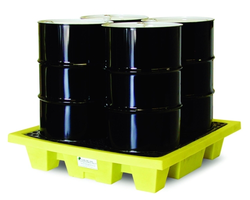 Four drum spill pallet