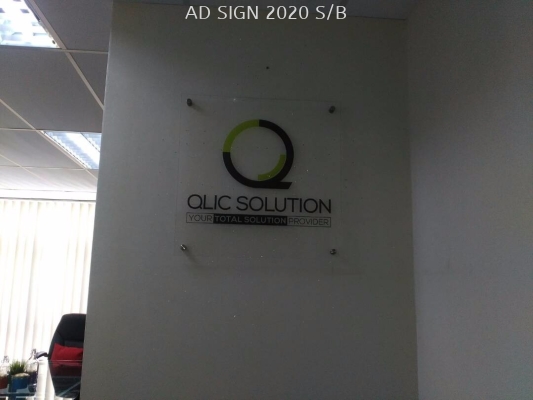 Acrylic signage office