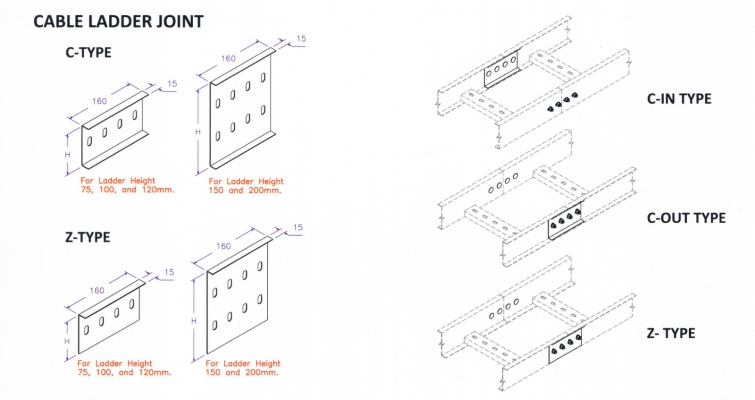 Ladder Accessories - Cable Ladder Joint