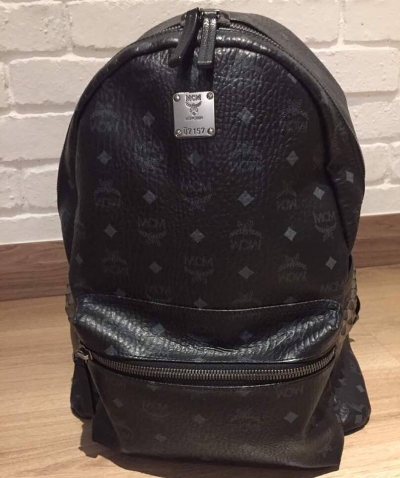 (SOLD) MCM Large Backpack in Black