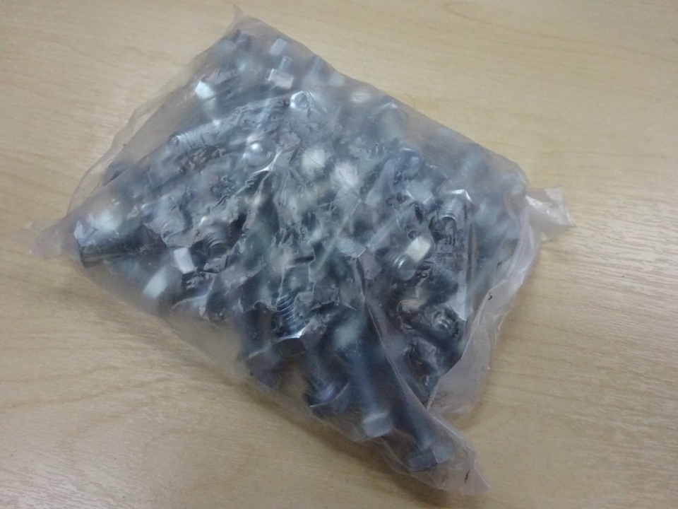 Hex. Bolt and Nut (Chrome)