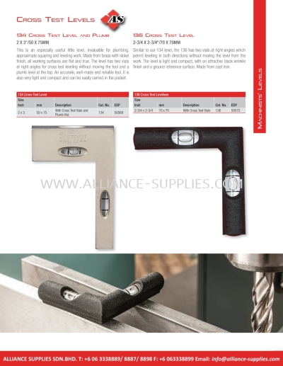 STARRETT Cross Test Levels