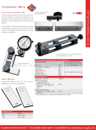 STARRETT Indicator Accessory Sets