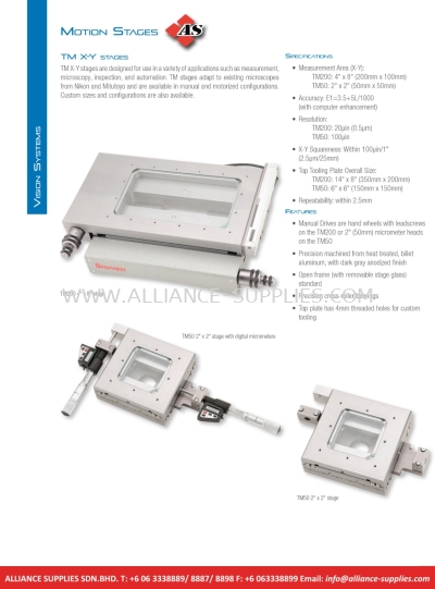 STARRETT Motion Stages