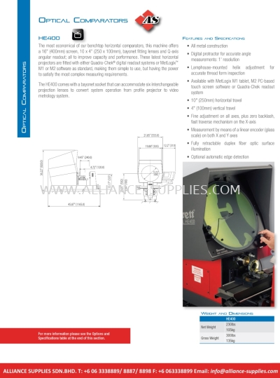 STARRETT Optical Comparators