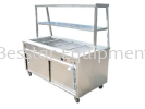 Bain Marie with 1 Tier Overshelf Bain Marie Stainless Steel