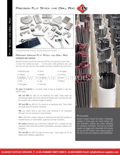 STARRETT Precision Flat Stock