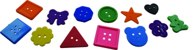 SD13820 Fancy Shapes Buttons (400pcs) Manipulative  Manipulative Toys 