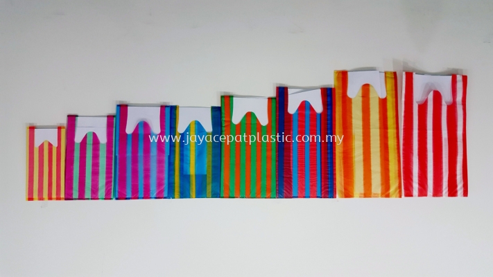 T-Shirt Bags - Stripe