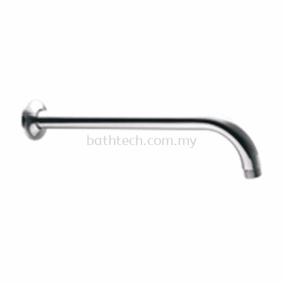 Brass Shower Arm and Flange, Length 400 mm - Round (300664)