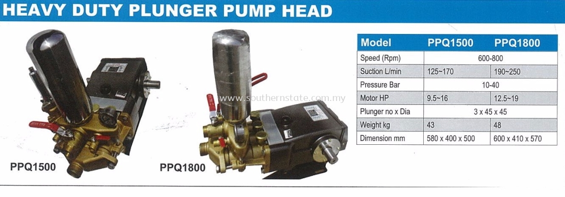 Heavy Duty Plunger Pump Head