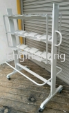 Mild Steel audio trolley with ESD castor wheel and grounding chain TROLLEY 