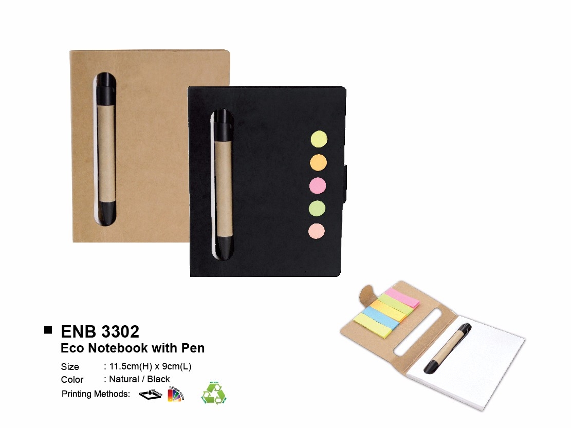 ENB 3302 ECO NOTEBOOK WITH PEN