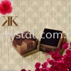 Ring Box, Brown, 5x5cm, 8PCS/PKT  Ring Box Boxes / Pouches