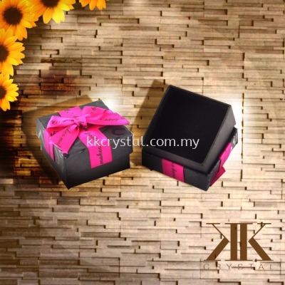 Ring Box, Black, 5x5cm, 8PCS/PKT 