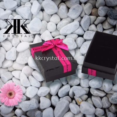 Set Box, Black with Pink Ribbon, 6x9cm, 8PCS/PKT