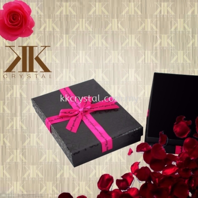 Set Box, Black with Pink Ribbon, 13x18cm, 4PCS/PKT