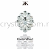 Crystal Brooch, 19#, Silver Crystal Brooch Brooch Jewerly